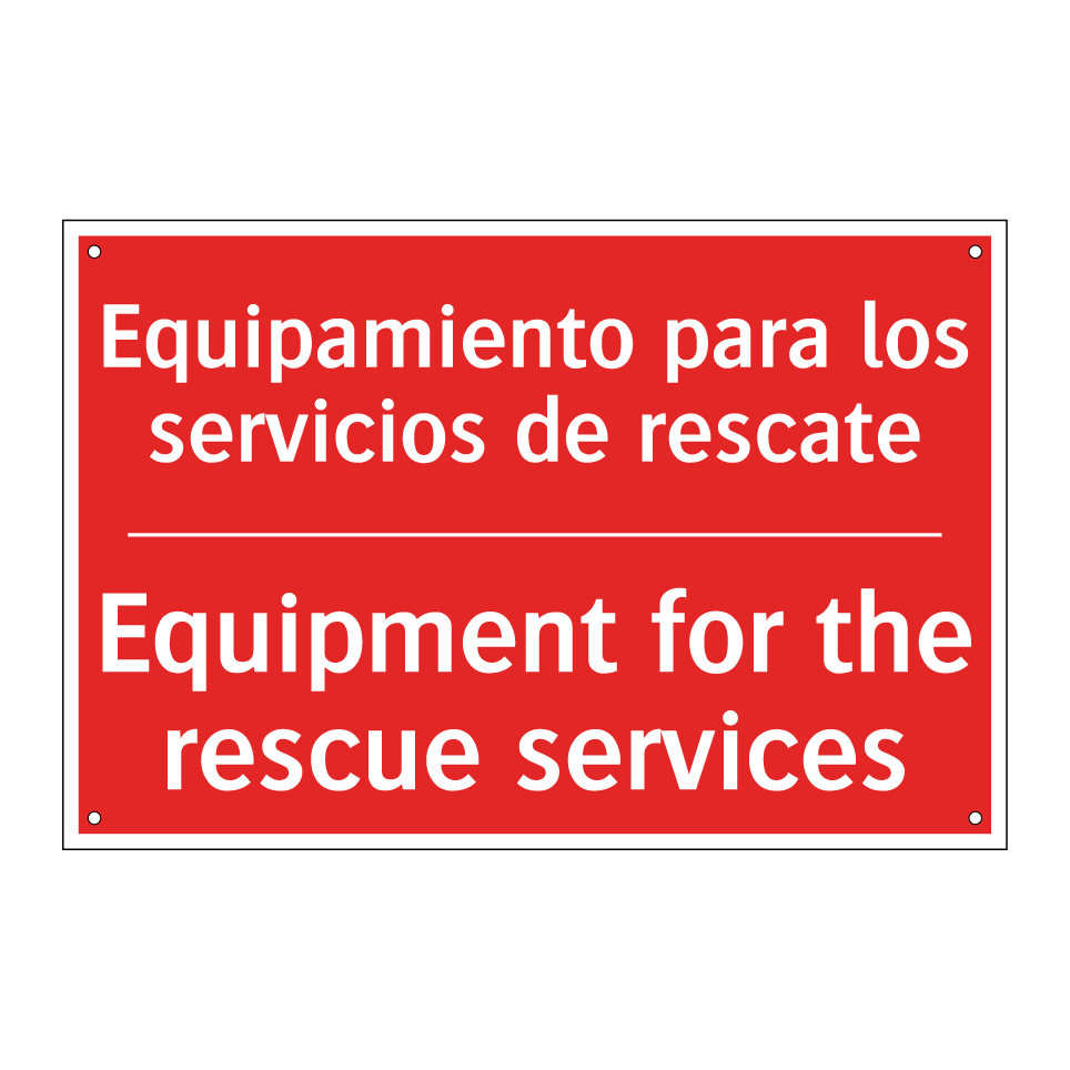 Equipamiento para los /.../ - Equipment for the rescue /.../