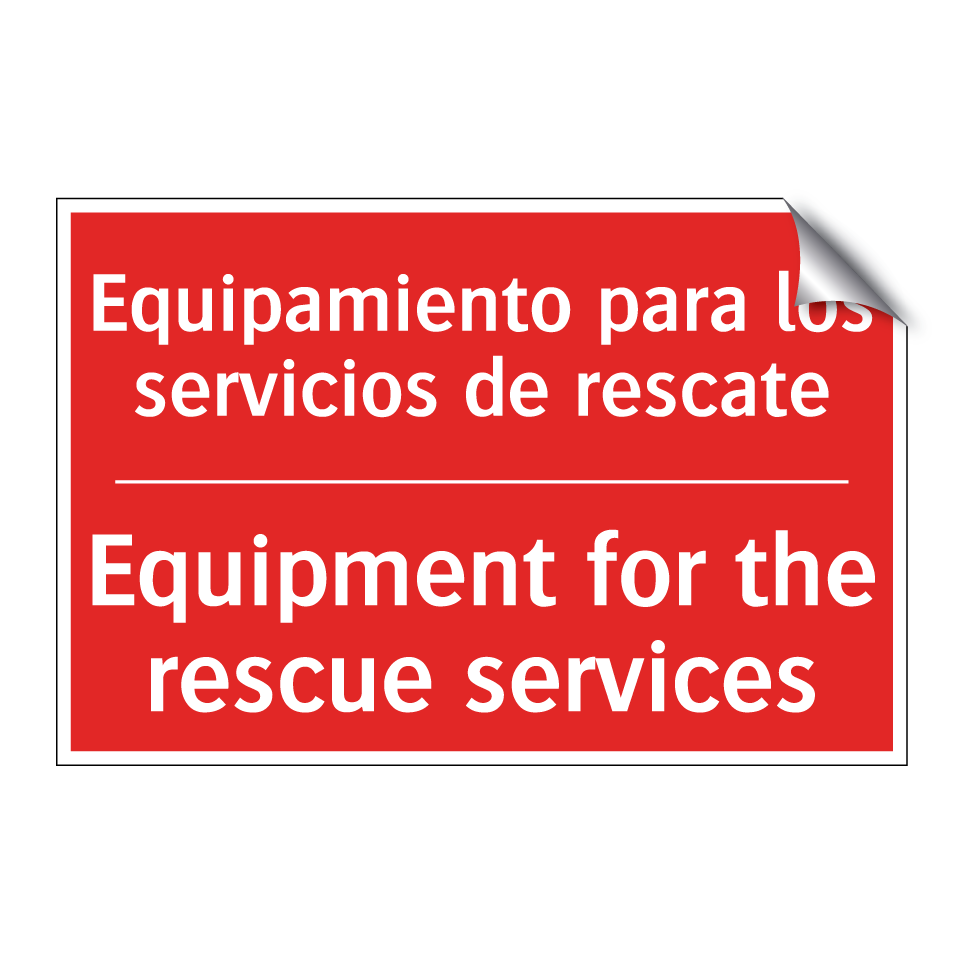 Equipamiento para los /.../ - Equipment for the rescue /.../
