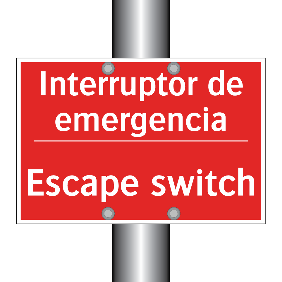 Interruptor de emergencia - Escape switch