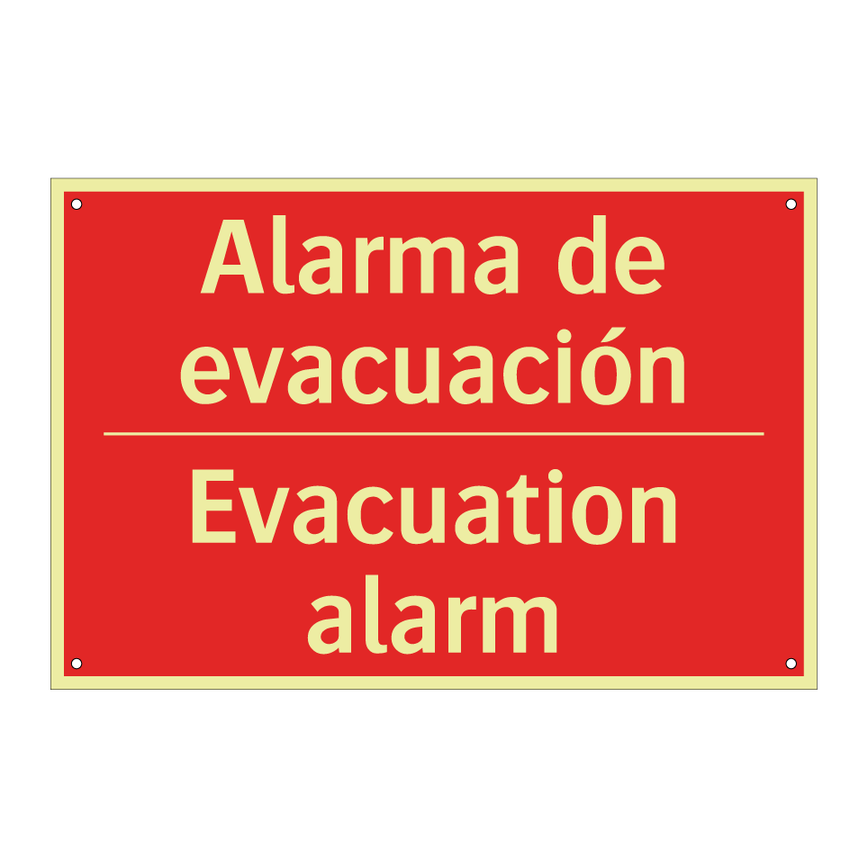 Alarma de evacuación - Evacuation alarm