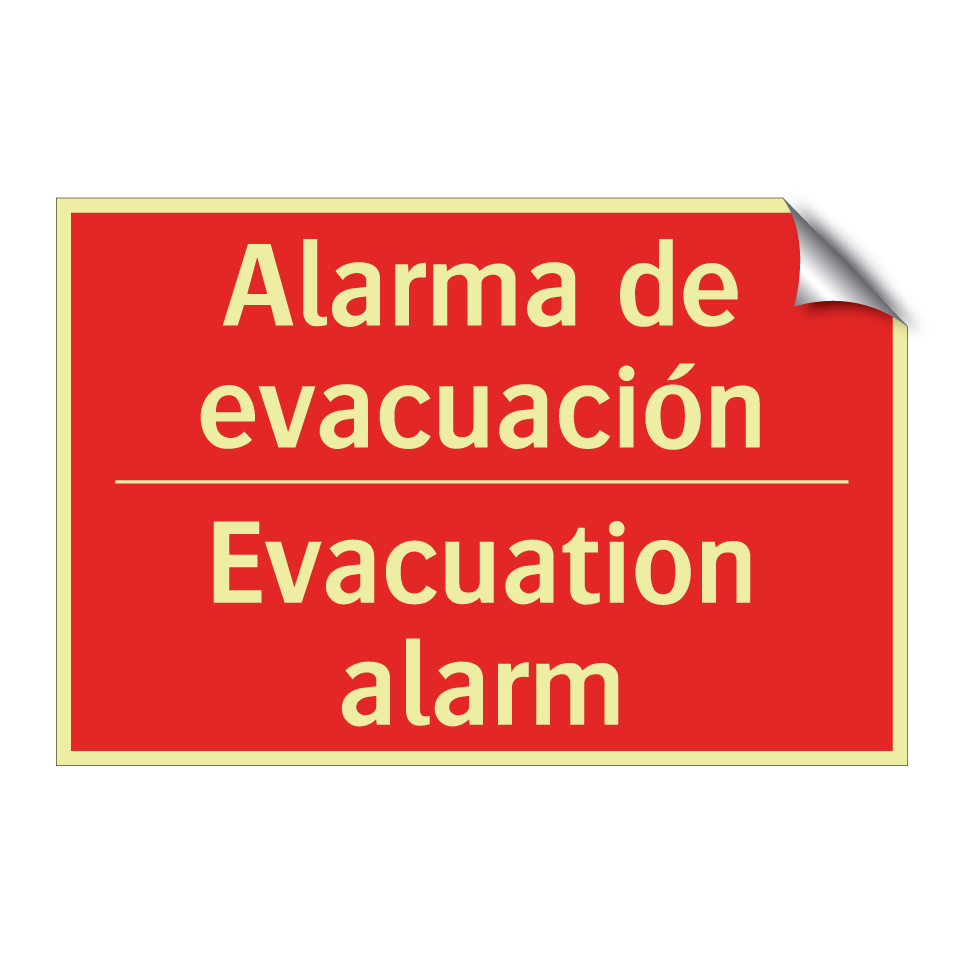 Alarma de evacuación - Evacuation alarm