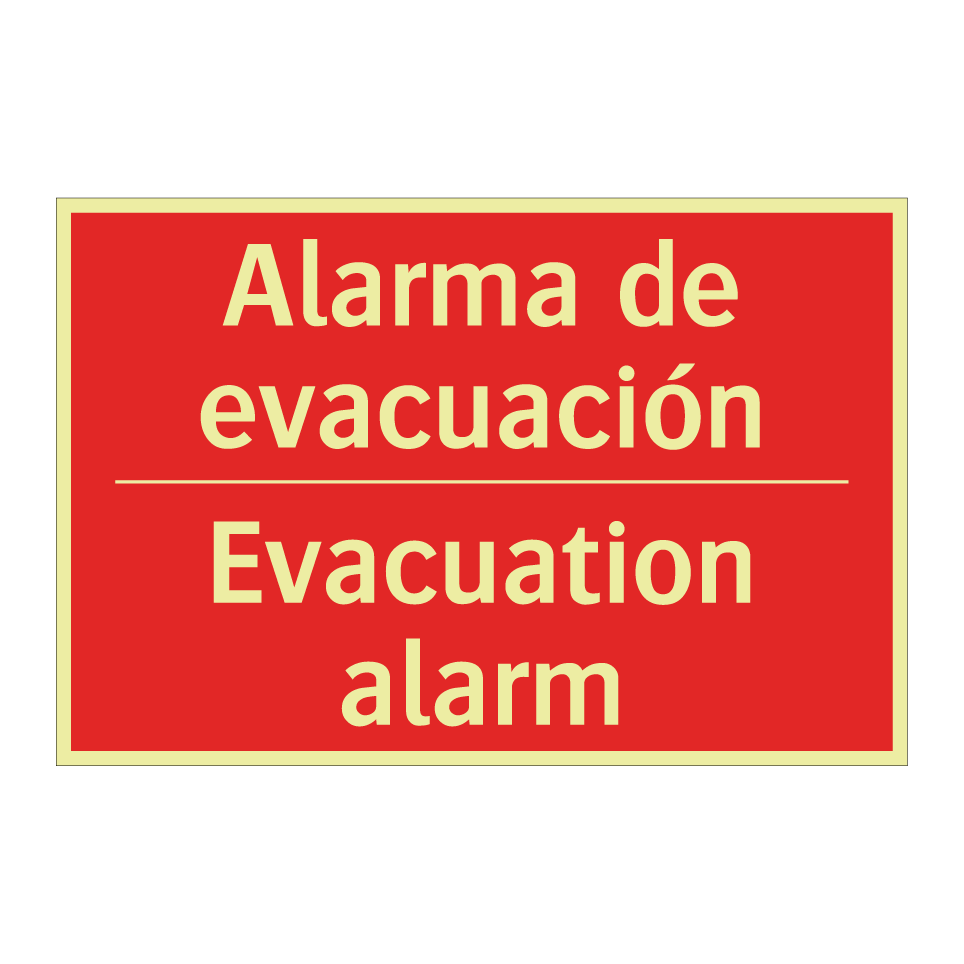 Alarma de evacuación - Evacuation alarm