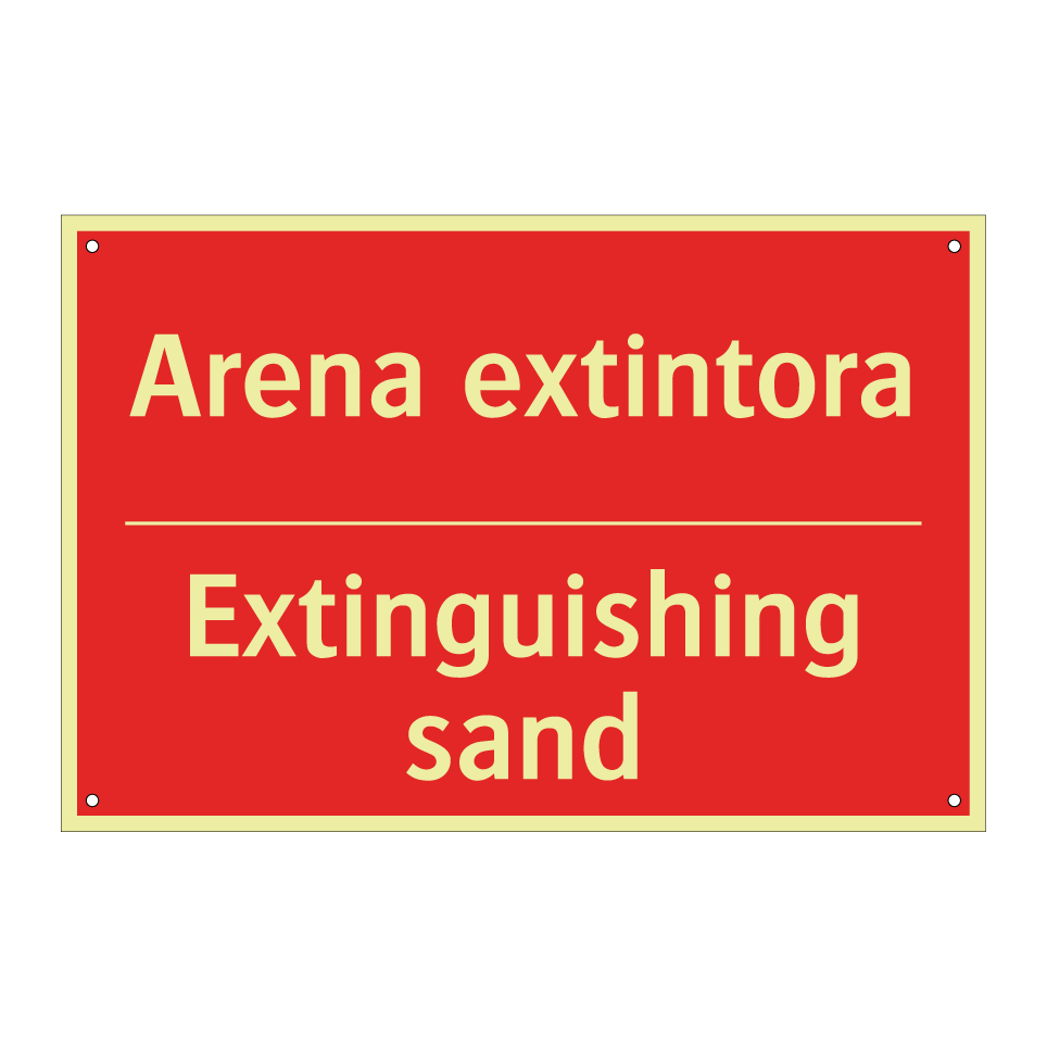 Arena extintora - Extinguishing sand