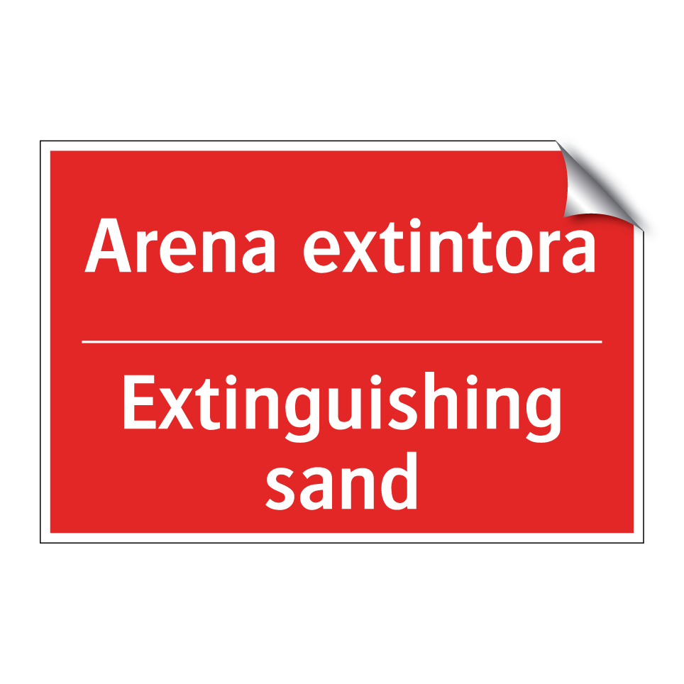 Arena extintora - Extinguishing sand