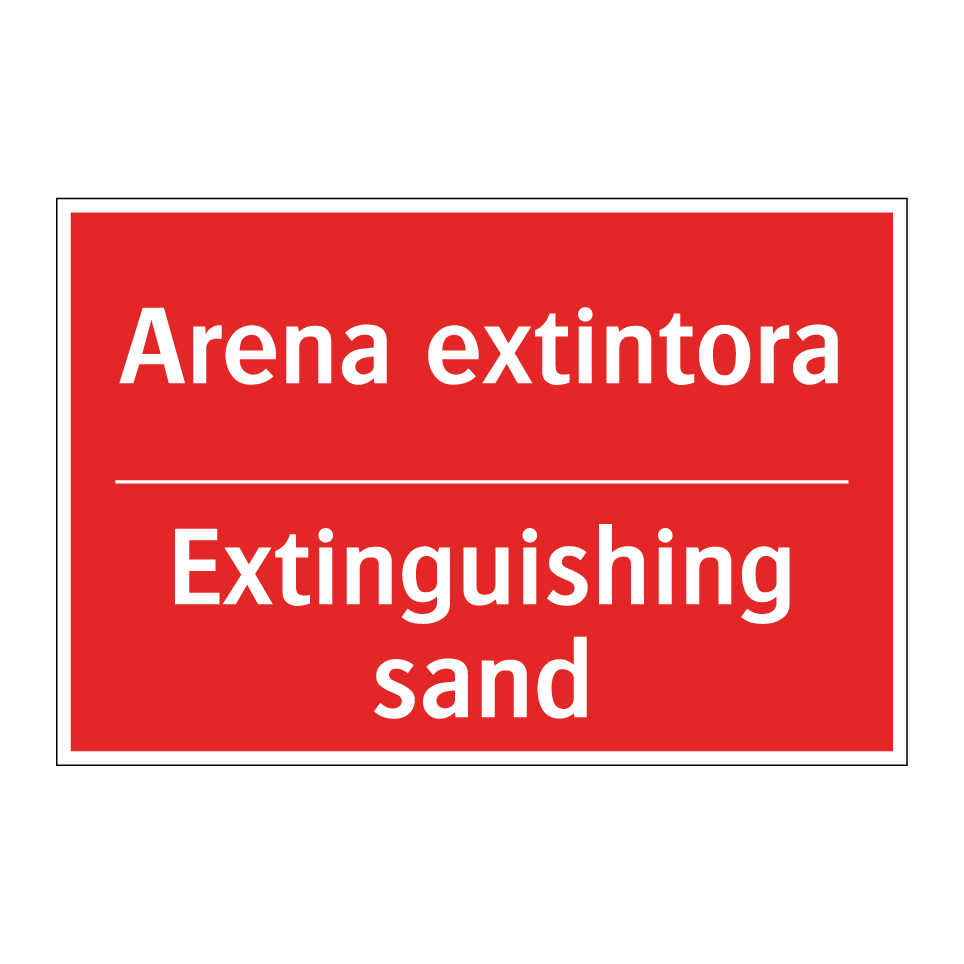 Arena extintora - Extinguishing sand