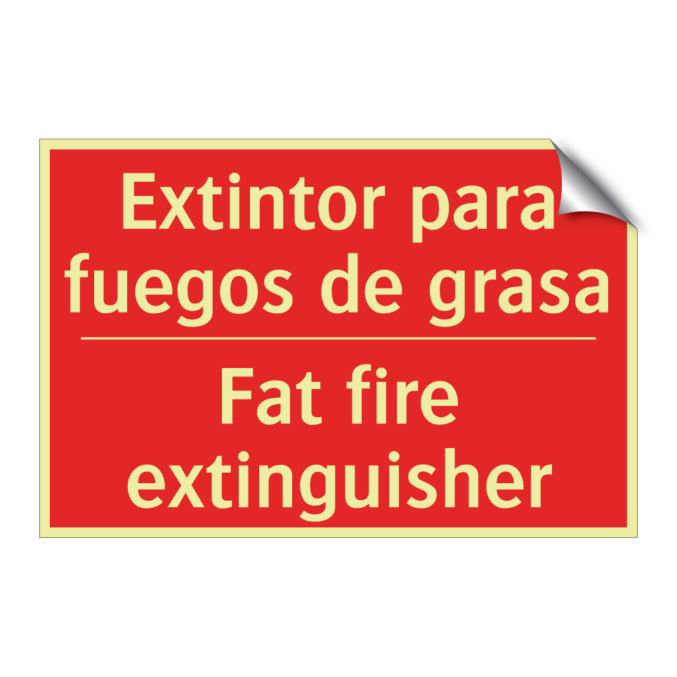 Extintor para fuegos de grasa - Fat fire extinguisher