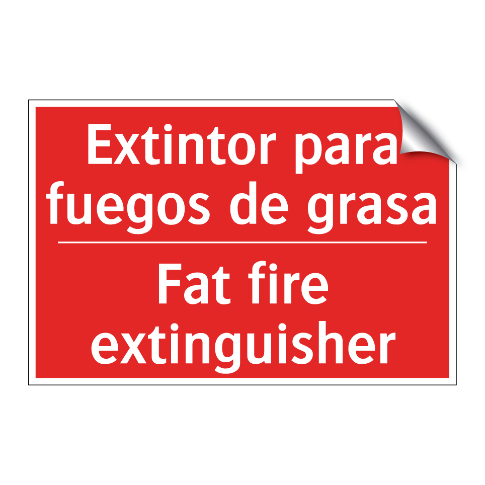 Extintor para fuegos de grasa - Fat fire extinguisher