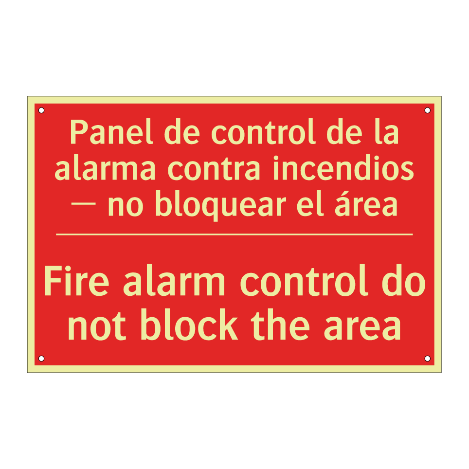 Panel de control de la alarma /.../ - Fire alarm control do not /.../