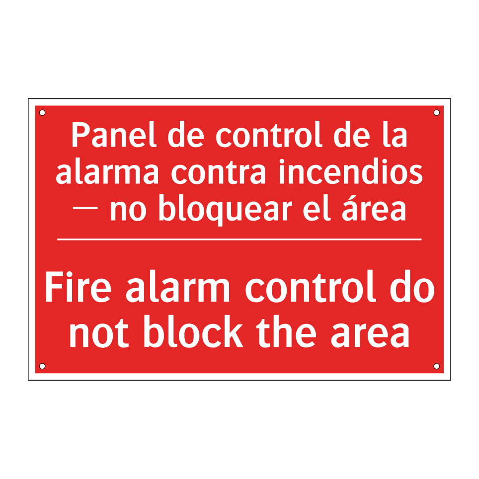 Panel de control de la alarma /.../ - Fire alarm control do not /.../