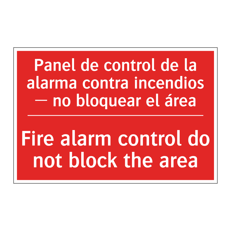 Panel de control de la alarma /.../ - Fire alarm control do not /.../
