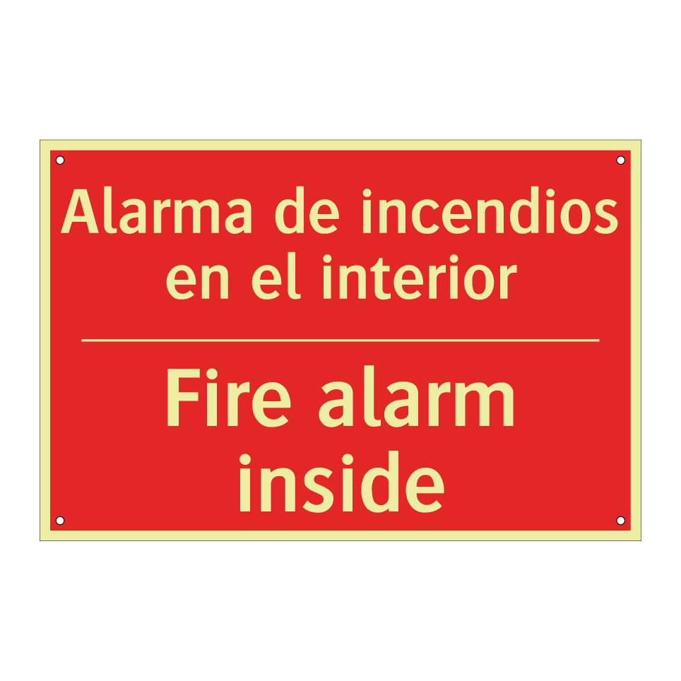 Alarma de incendios en el /.../ - Fire alarm inside