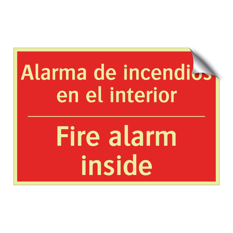 Alarma de incendios en el /.../ - Fire alarm inside