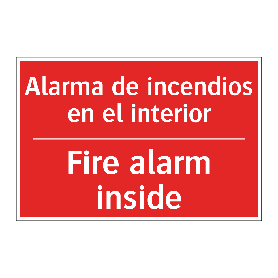 Alarma de incendios en el /.../ - Fire alarm inside
