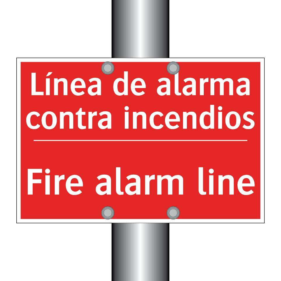 Línea de alarma contra /.../ - Fire alarm line