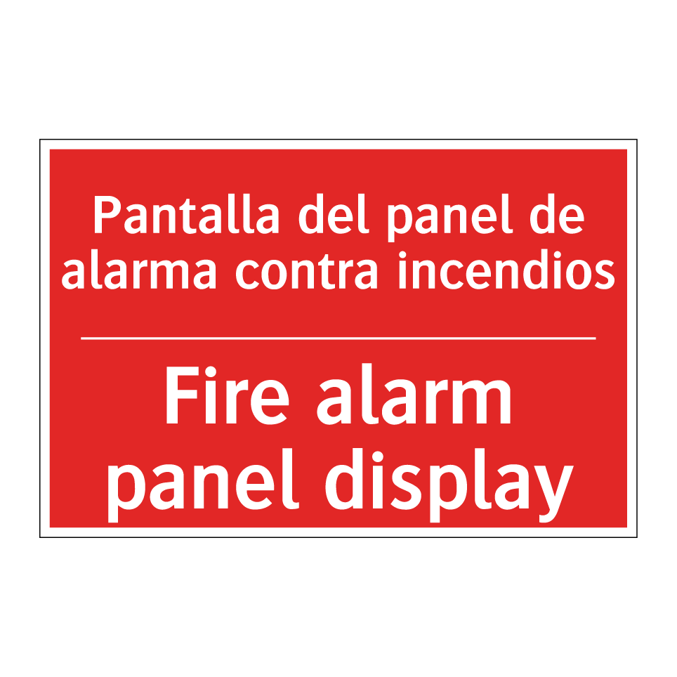 Pantalla del panel de alarma /.../ - Fire alarm panel display