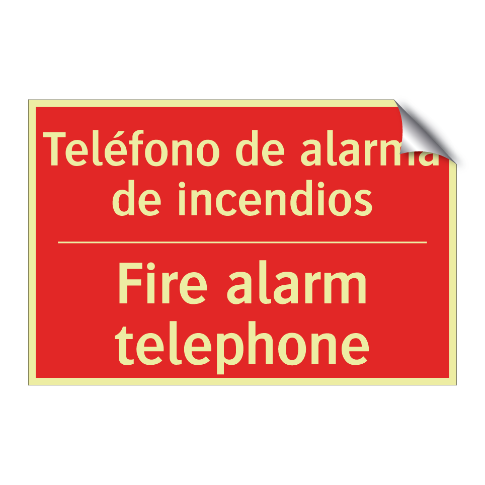 Teléfono de alarma de /.../ - Fire alarm telephone