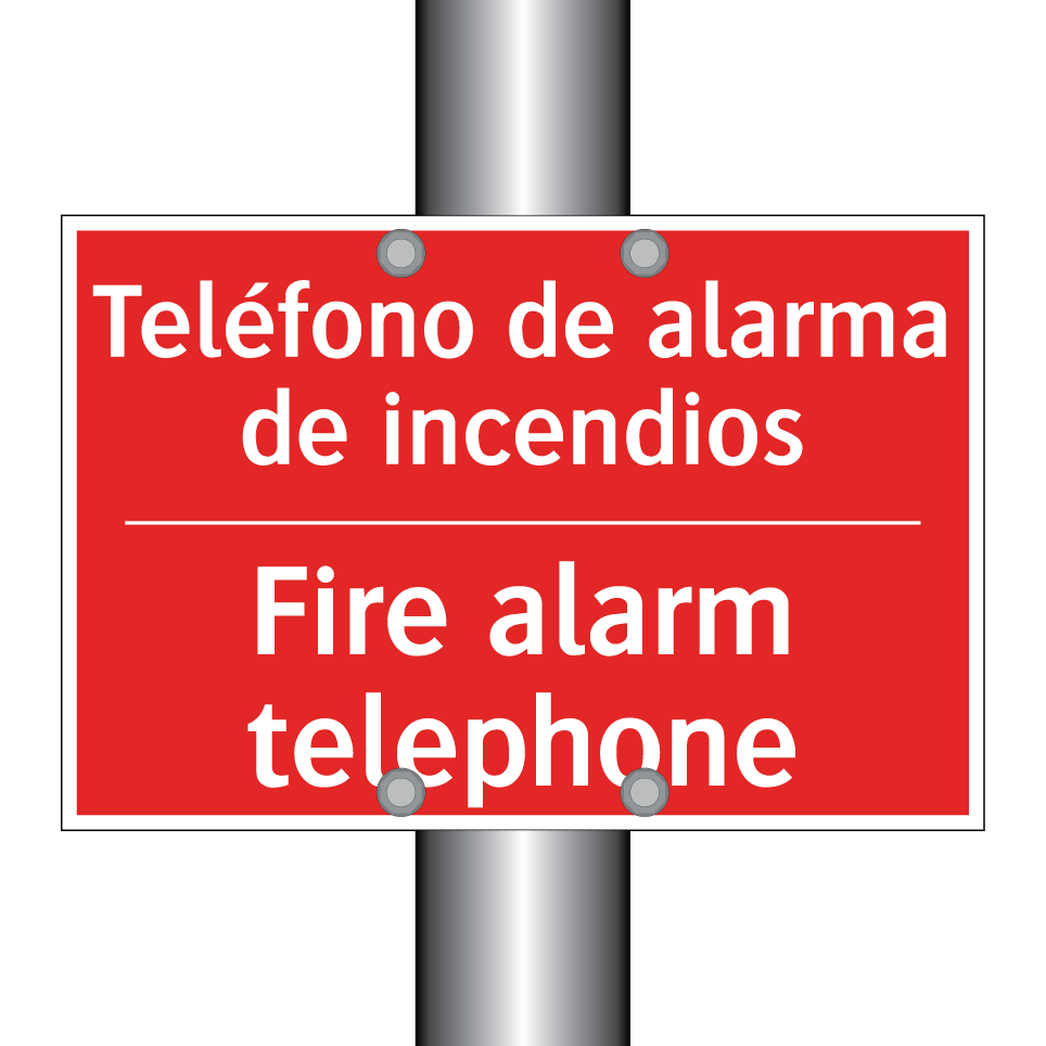 Teléfono de alarma de /.../ - Fire alarm telephone
