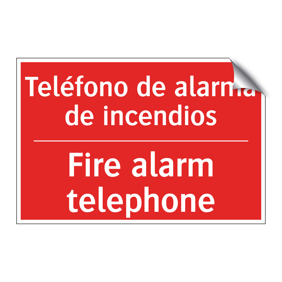 Teléfono de alarma de /.../ - Fire alarm telephone