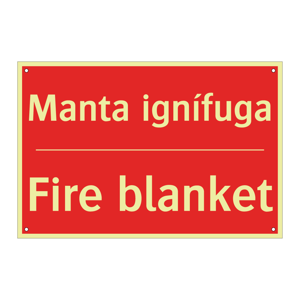 Manta ignífuga - Fire blanket