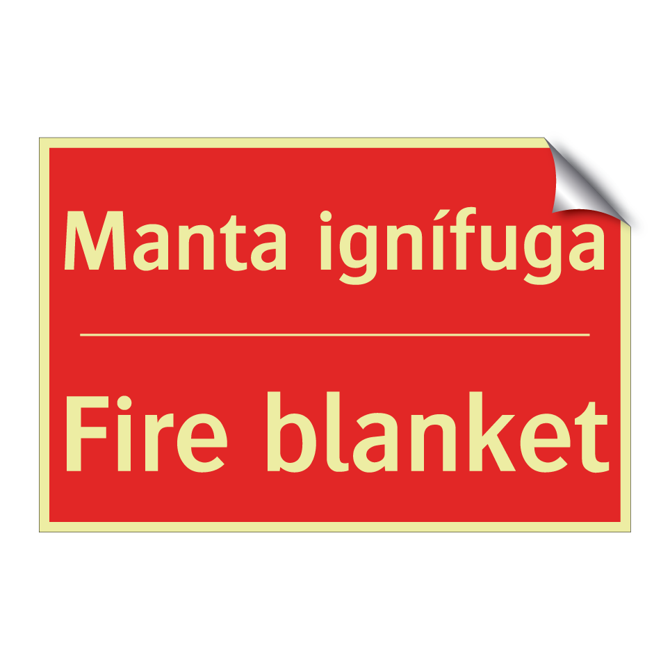 Manta ignífuga - Fire blanket
