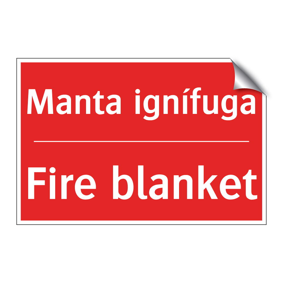 Manta ignífuga - Fire blanket