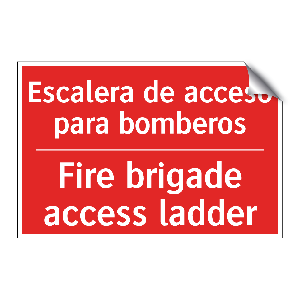 Escalera de acceso para /.../ - Fire brigade access ladder