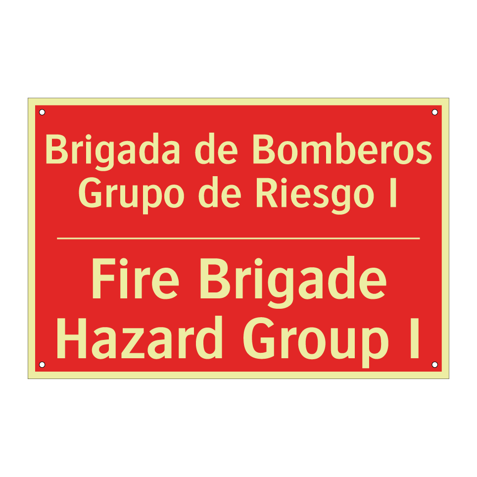 Brigada de Bomberos Grupo de /.../ - Fire Brigade Hazard Group I