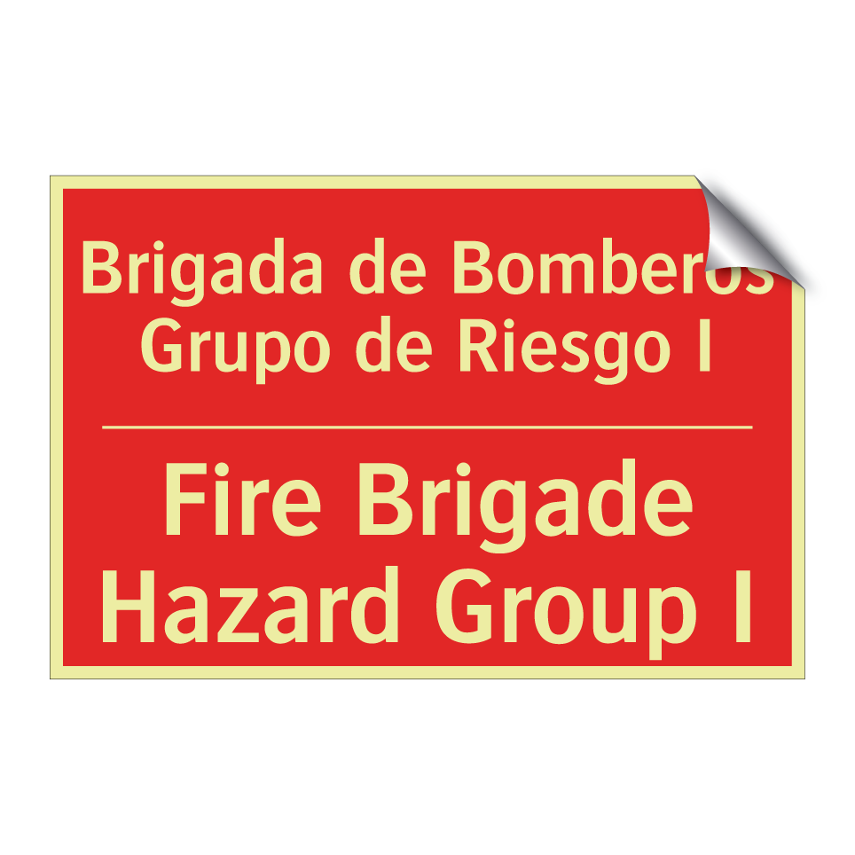 Brigada de Bomberos Grupo de /.../ - Fire Brigade Hazard Group I