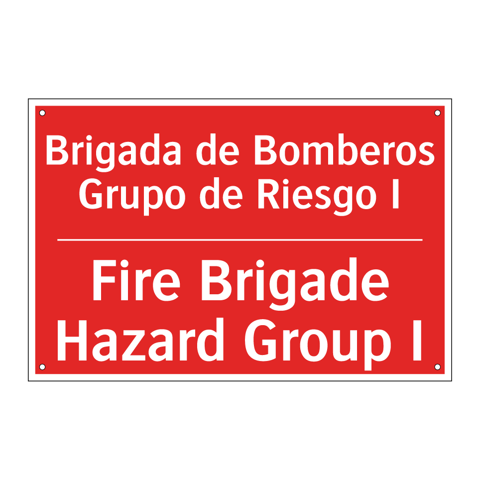 Brigada de Bomberos Grupo de /.../ - Fire Brigade Hazard Group I