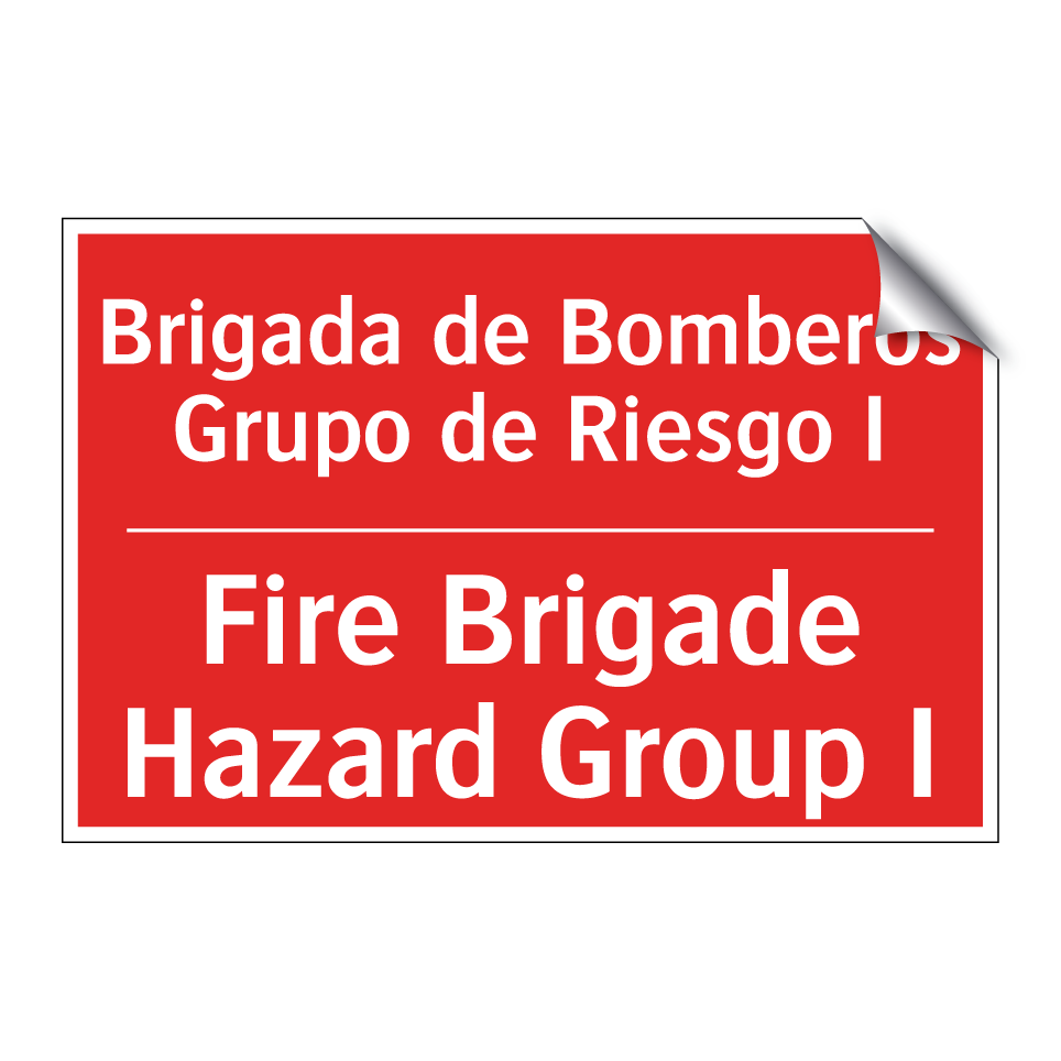 Brigada de Bomberos Grupo de /.../ - Fire Brigade Hazard Group I