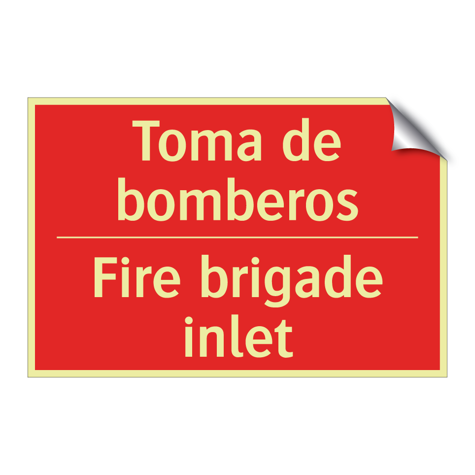 Toma de bomberos - Fire brigade inlet