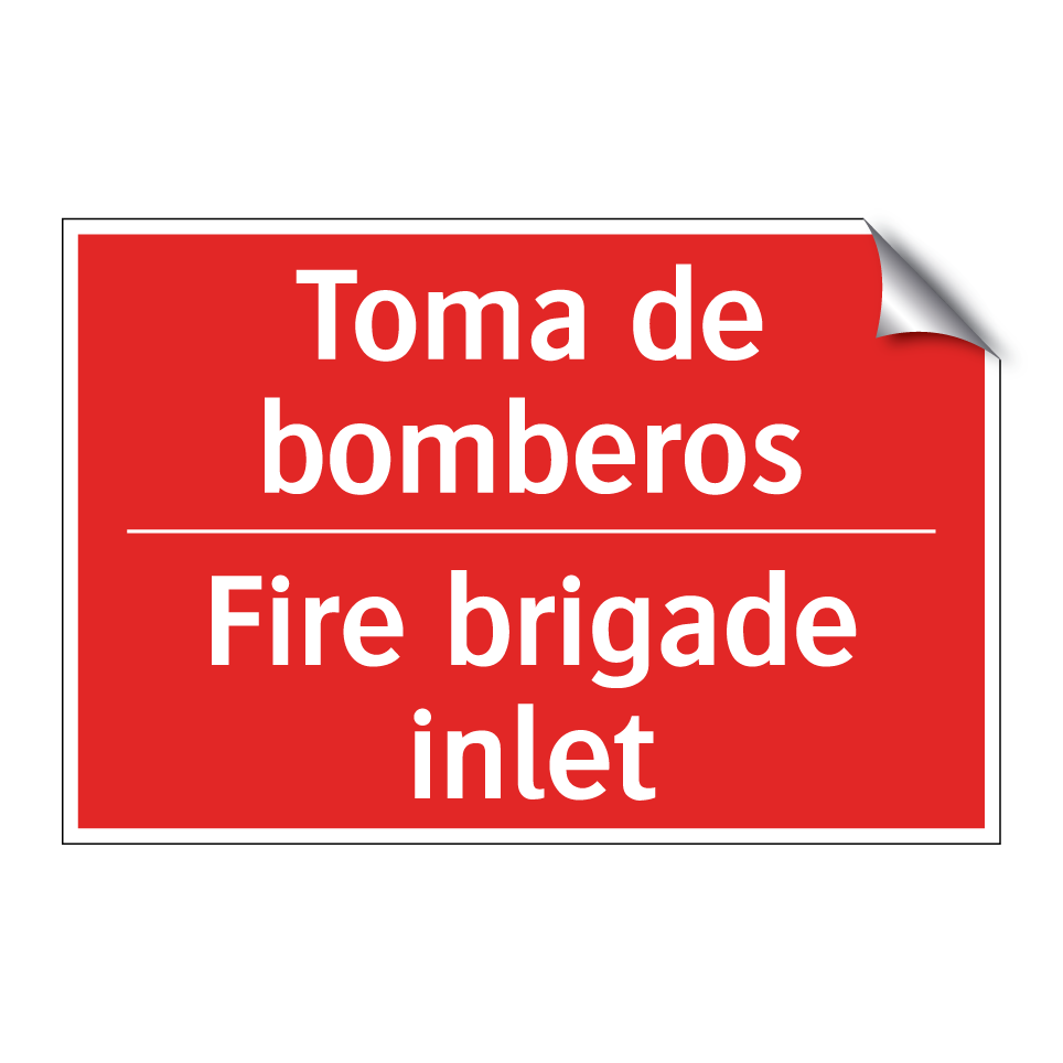 Toma de bomberos - Fire brigade inlet