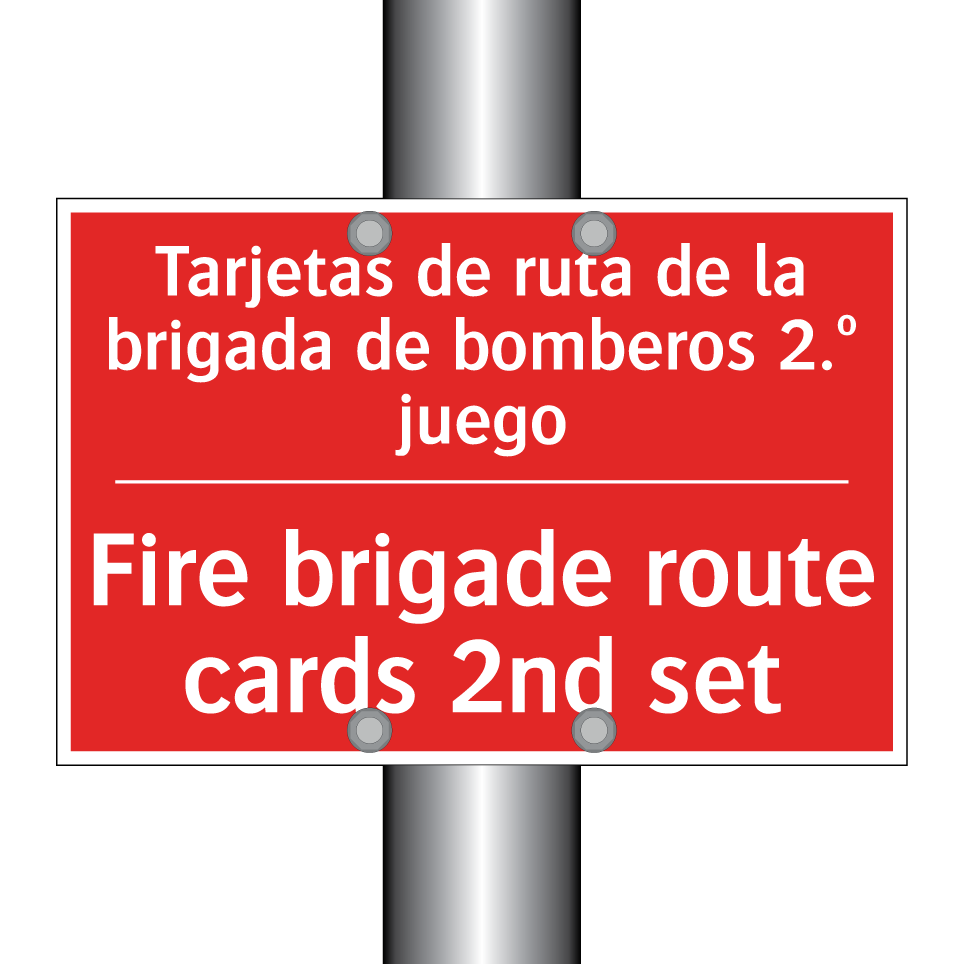 Tarjetas de ruta de la /.../ - Fire brigade route cards 2nd /.../