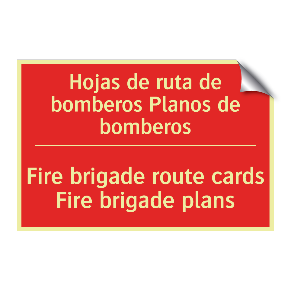 Hojas de ruta de bomberos /.../ - Fire brigade route cards Fire /.../