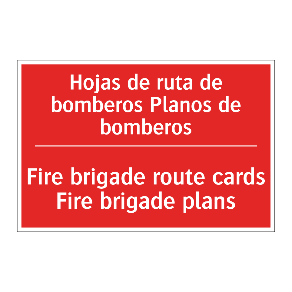 Hojas de ruta de bomberos /.../ - Fire brigade route cards Fire /.../