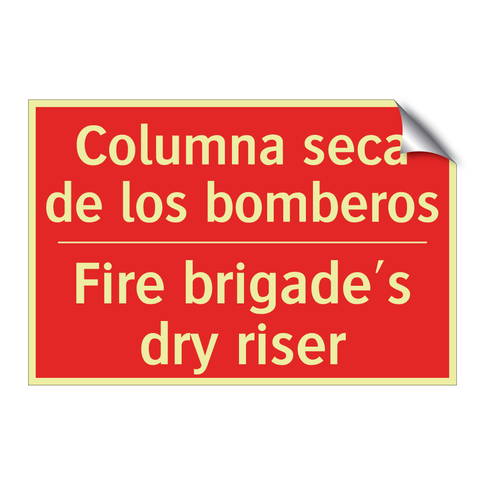 Columna seca de los bomberos - Fire brigade's dry riser