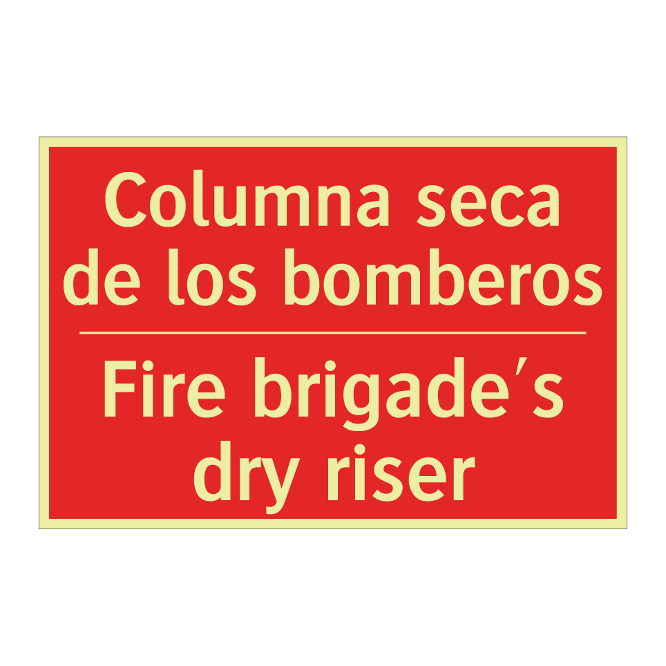 Columna seca de los bomberos - Fire brigade's dry riser