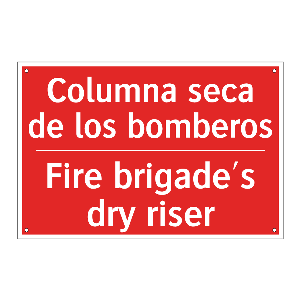 Columna seca de los bomberos - Fire brigade's dry riser