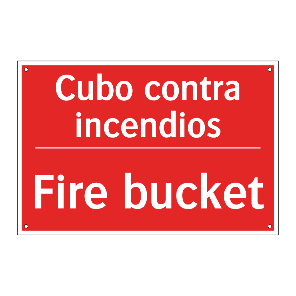 Cubo contra incendios - Fire bucket