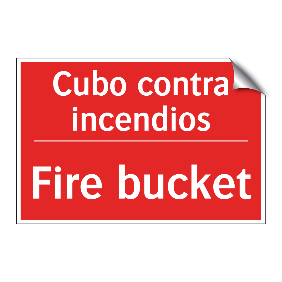 Cubo contra incendios - Fire bucket