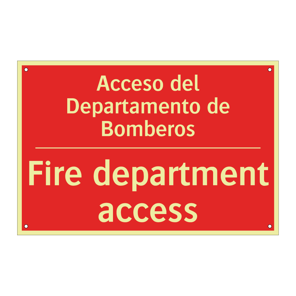 Acceso del Departamento de /.../ - Fire department access