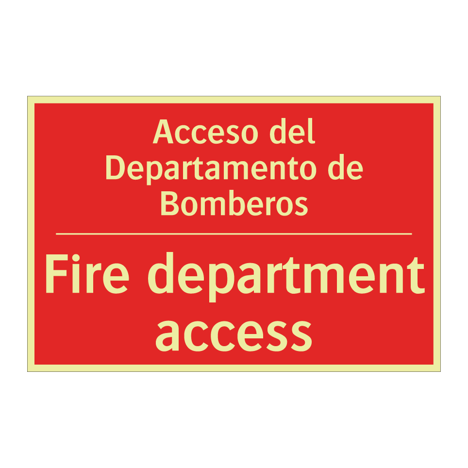 Acceso del Departamento de /.../ - Fire department access