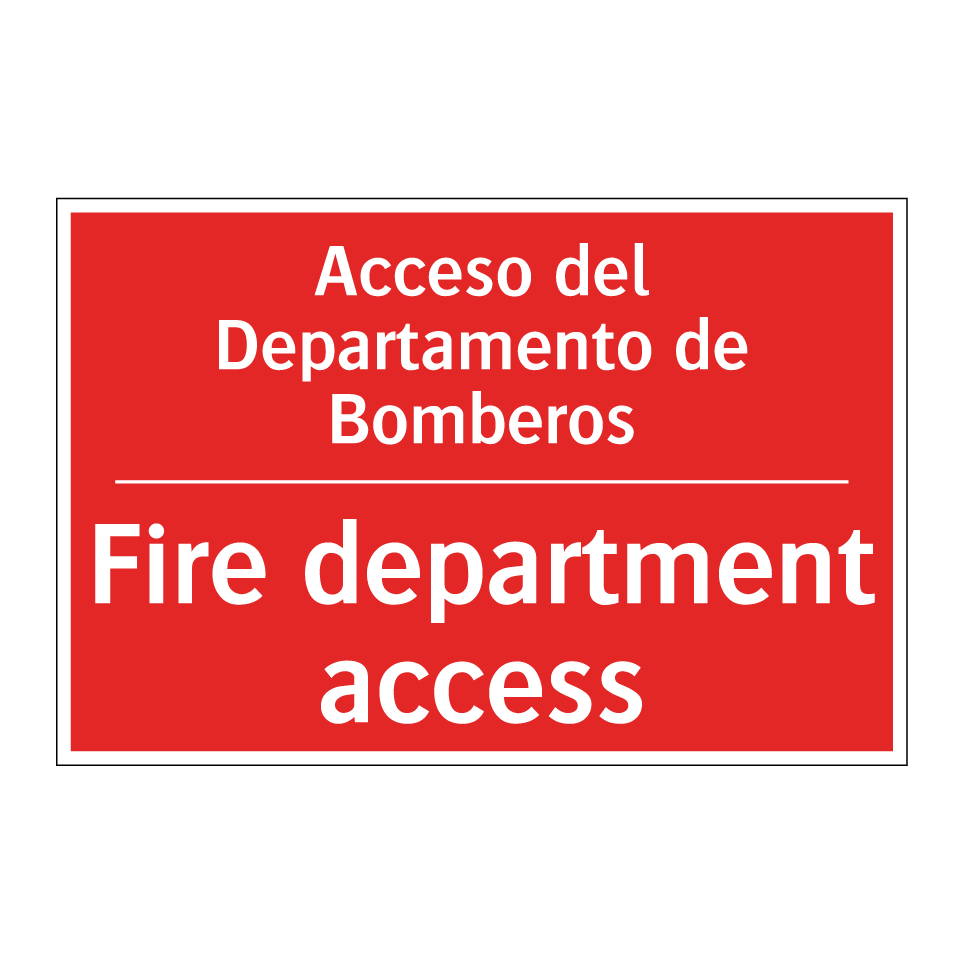 Acceso del Departamento de /.../ - Fire department access