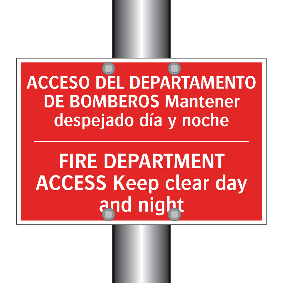 ACCESO DEL DEPARTAMENTO DE /.../ - FIRE DEPARTMENT ACCESS Keep /.../