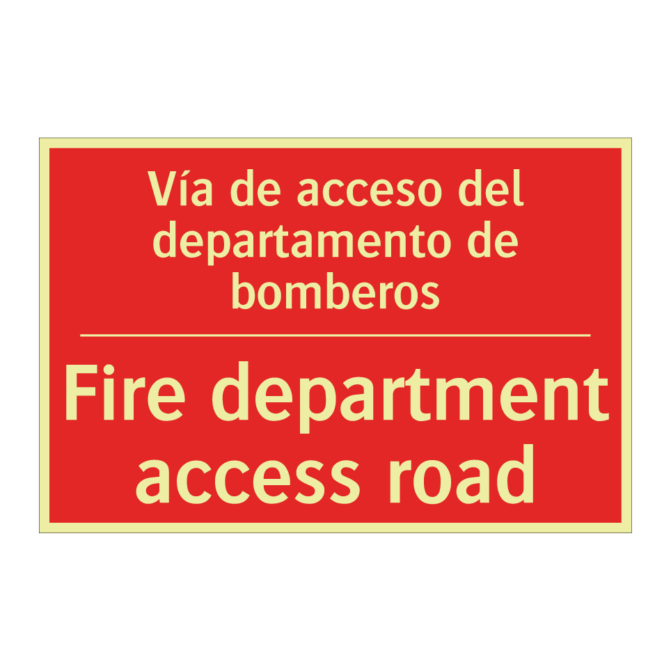 Vía de acceso del /.../ - Fire department access road