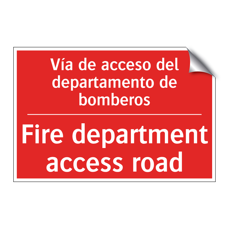 Vía de acceso del /.../ - Fire department access road