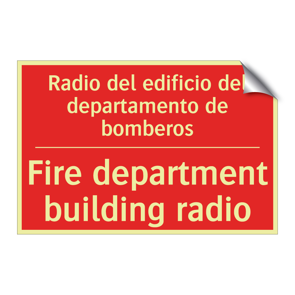 Radio del edificio del /.../ - Fire department building radio