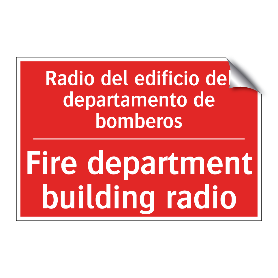 Radio del edificio del /.../ - Fire department building radio