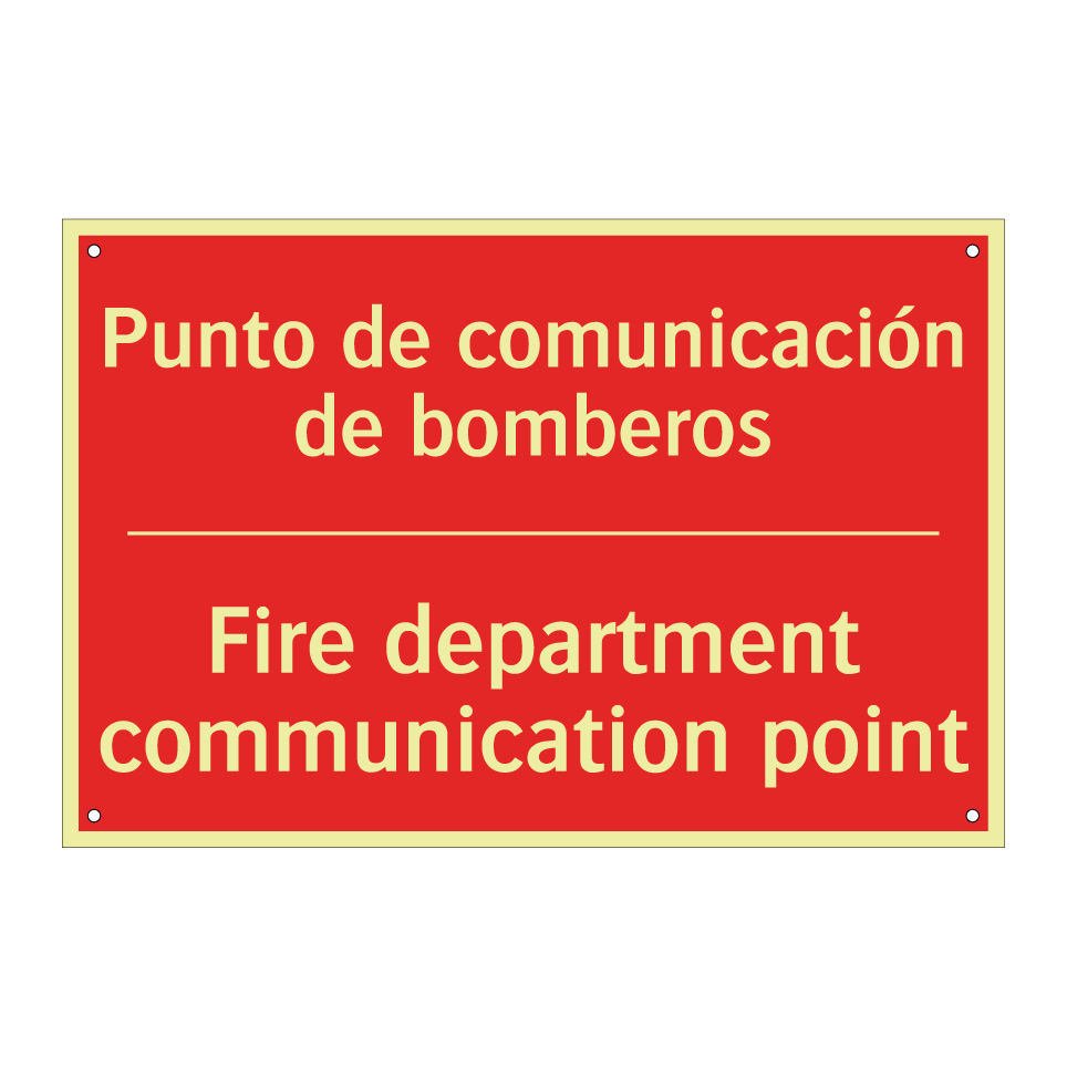 Punto de comunicación de /.../ - Fire department communication /.../
