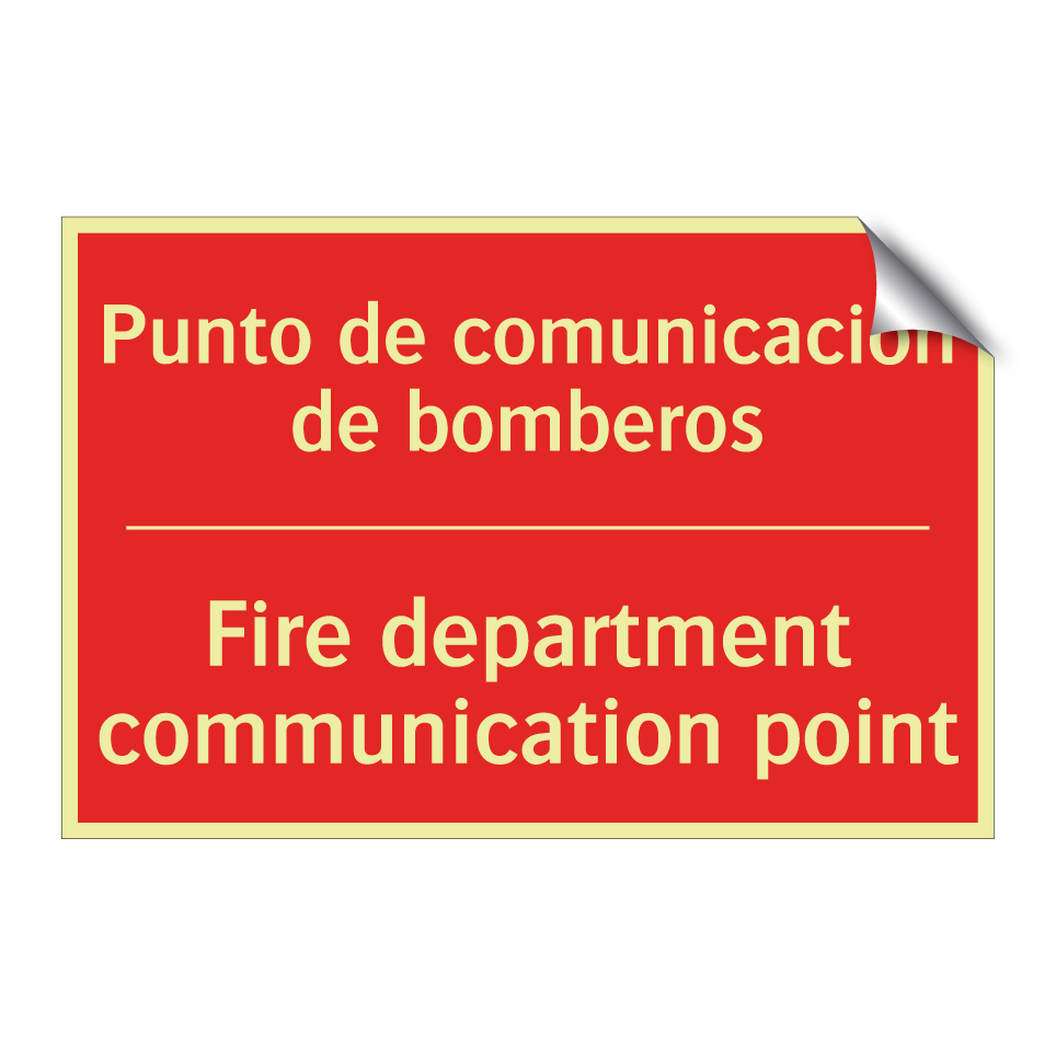 Punto de comunicación de /.../ - Fire department communication /.../